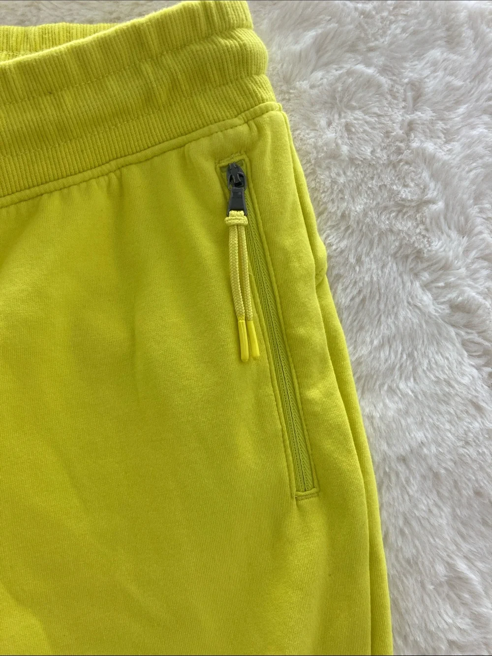 SALE! Old Navy Lime Green Pink Drawstring Jogger Sweatpants Zip Pockets L 10-12